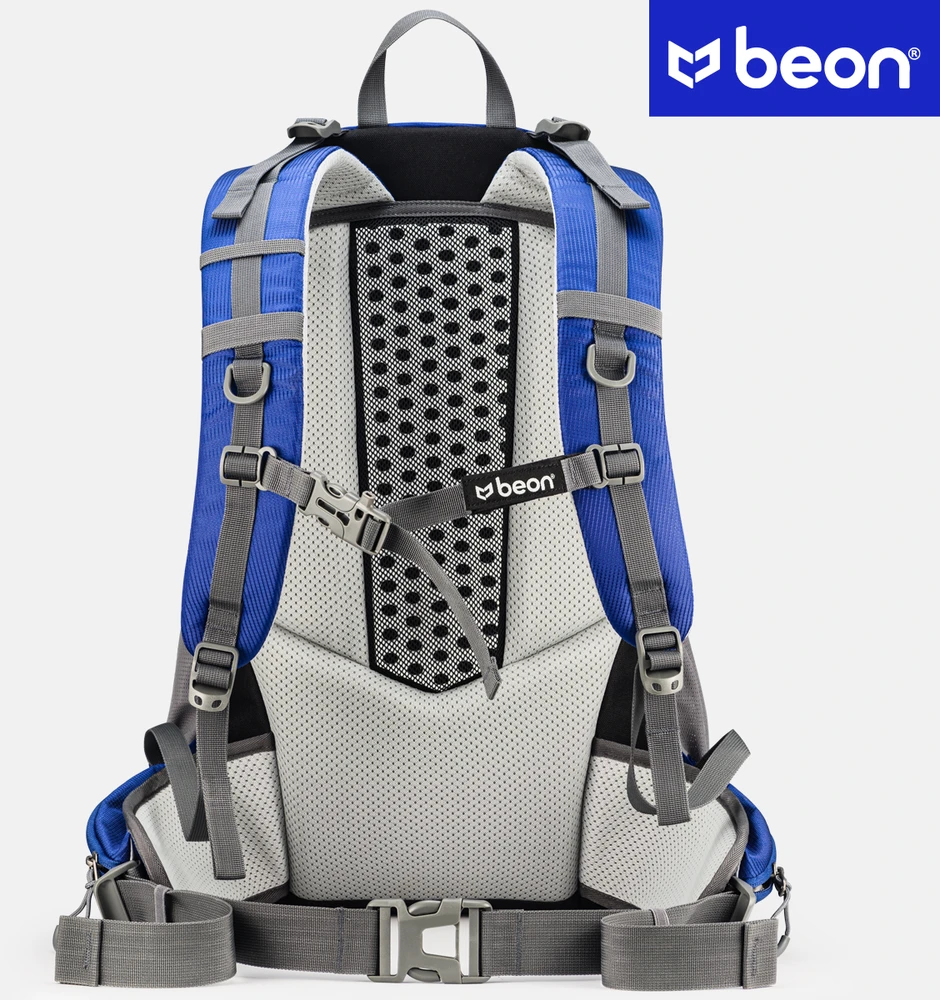 Žygių kuprinė Beon XB540, 30 l, mėlyna, su apsauga nuo lietaus