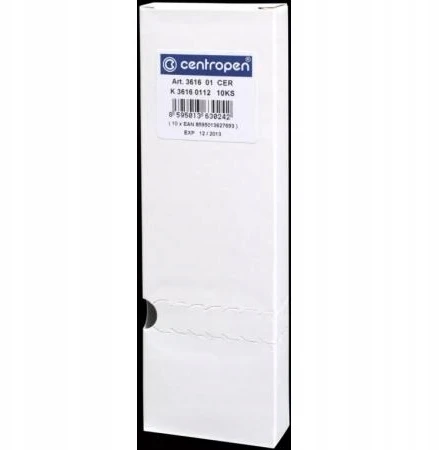 Žymeklis Centropen 3616, raudonas,10 vnt., 0,6/2,5 mm