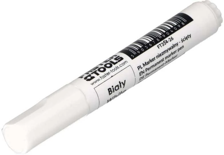 Žymeklis Faster Tools Permanent Baltas Balta