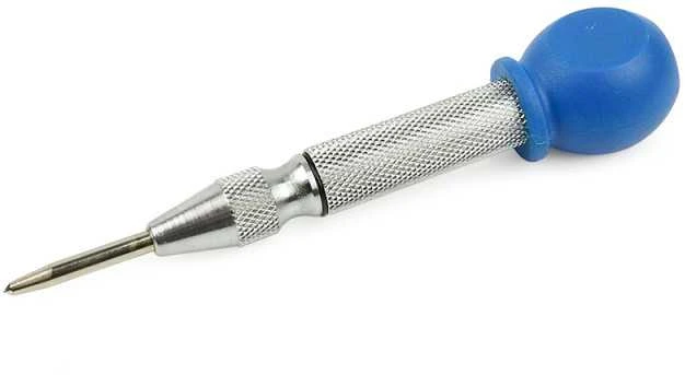 Žymeklis metalui automatinis centro skylėms 125 mm Tvardy T03402