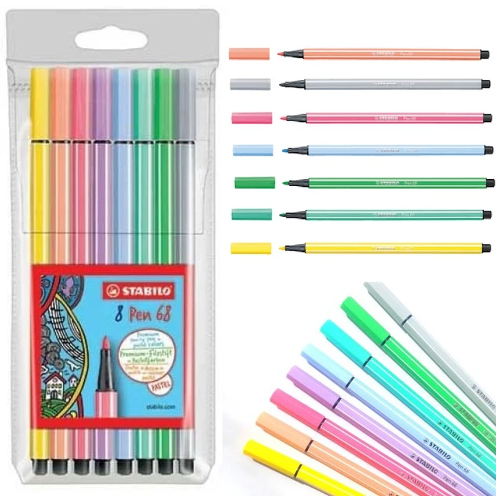 Žymeklis Stabilo Pen 68, 8 vnt.