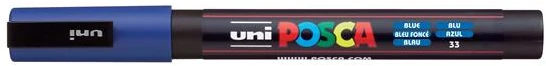 Žymeklis - UNI-BALL - Uni Posca 0,9-1,3 mm - Daugiaspalvis - Neištrinamasis - Plona galiukas
