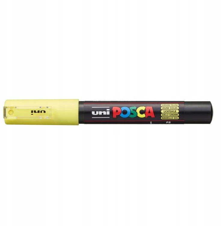Žymeklis UNI Posca PC-1M, apvalus, 0.7 mm, geltonas