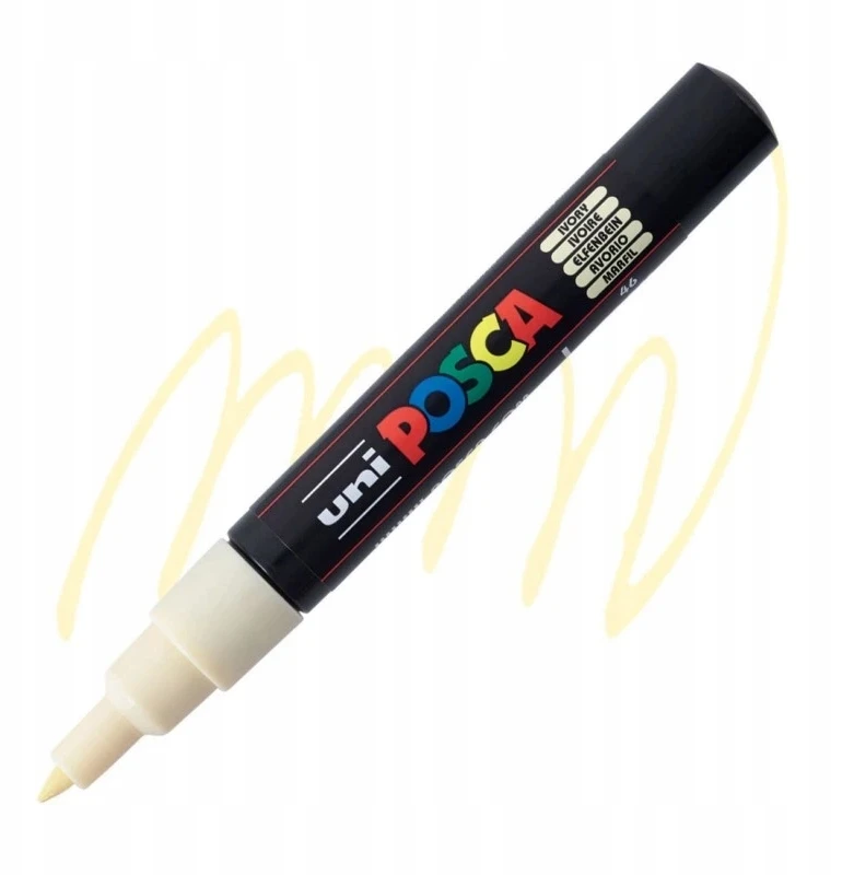 Žymeklis UNI Posca PC-1M, apvalus, 0.7 mm, smėlio