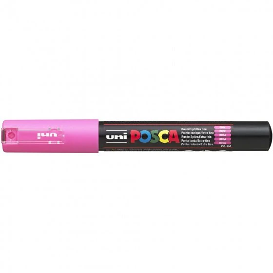 Žymeklis UNI Posca PC-1M, apvalus, 0.7 mm, rožinis