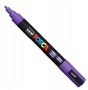 Žymeklis UNI Posca PC-5M, apvalus, 1.8 - 2.5 mm, violetinis