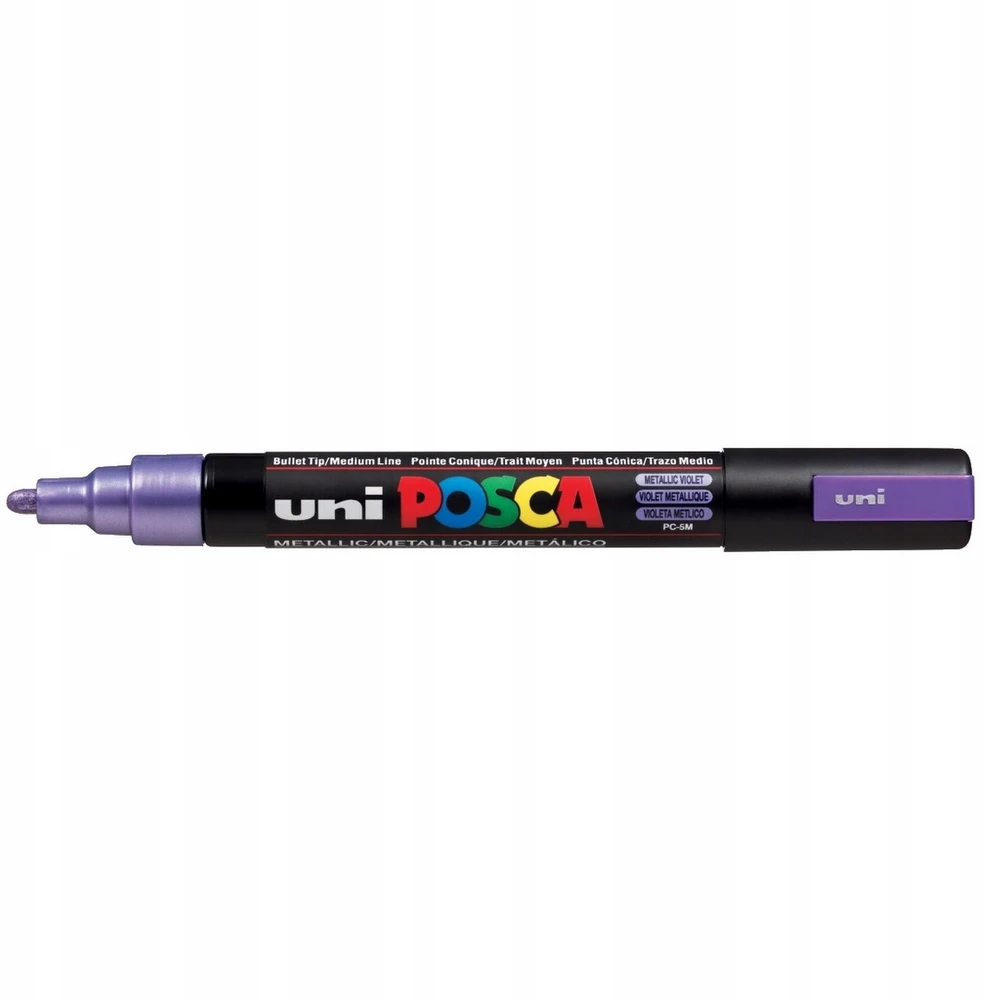 Žymeklis UNI Posca PC-5M Metallic , apvalus, 1.8 - 2.5 mm, violetinis