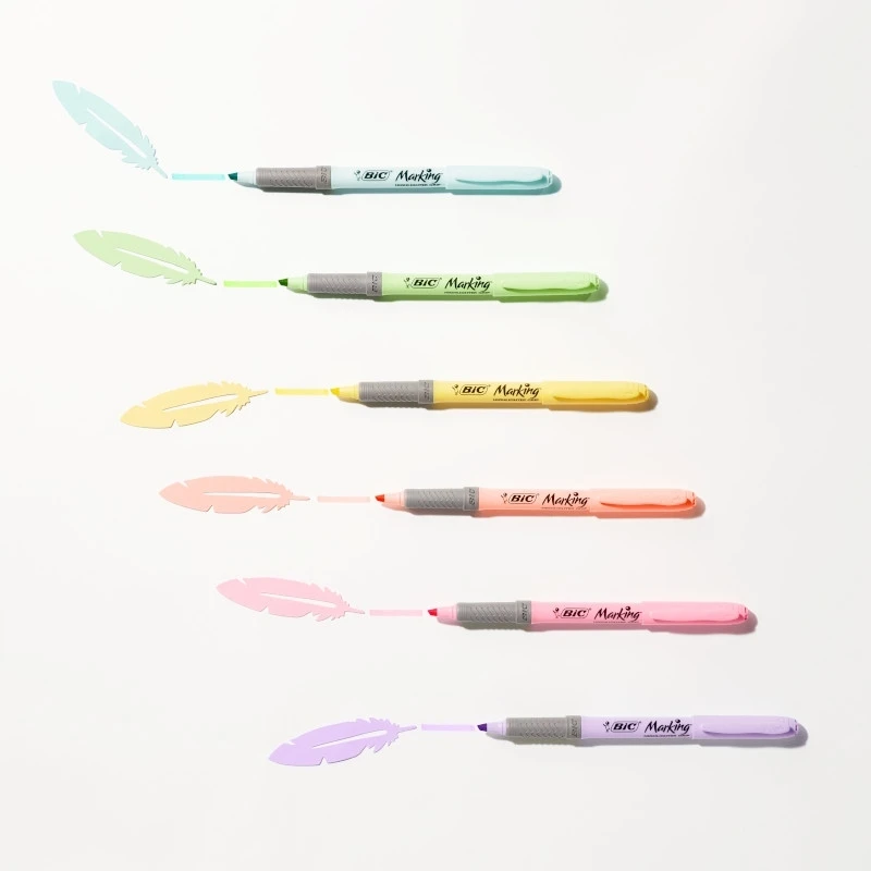 Žymeklių rinkinys Bic pastel, 6 vnt.