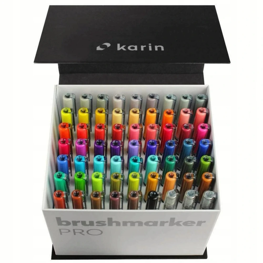 Žymeklių rinkinys Karin Brushmarker Pro Megabox, 60 spalv