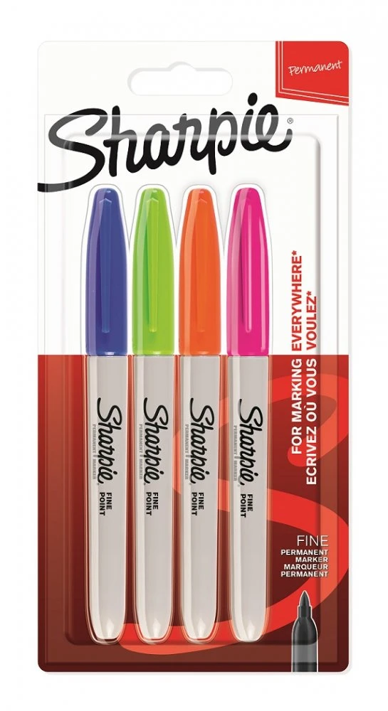 Permanent Marker Set Sharpie Fine Fun - 4 Colors