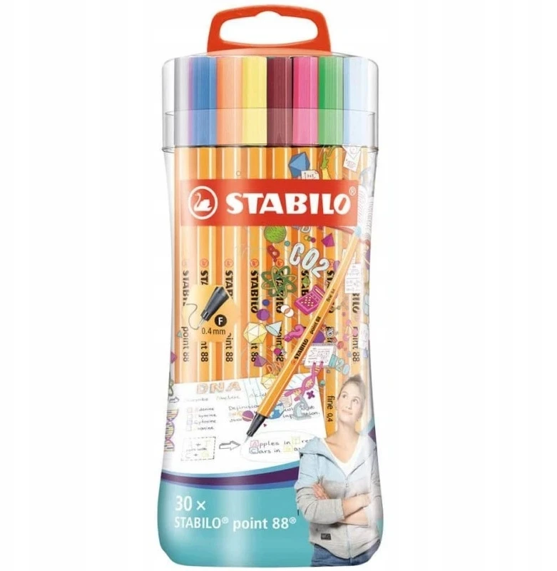 Žymeklių rinkinys Stabilo Point 88, 30 vnt.