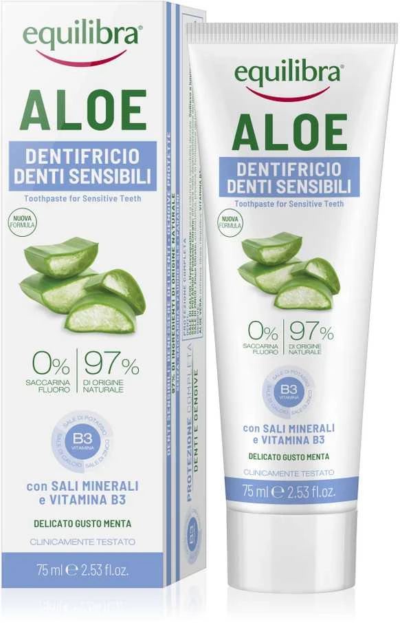 Equilibra Gel Aloe Sesns Gums Pasta - dantų pasta 75ml