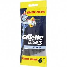 Gillette Mėlyna 3 vienkartinis skustuvo peiliukas 6 U