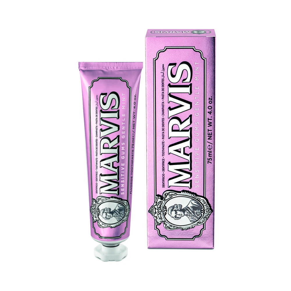 Marvis Sensitive Gums Gentle Mint Švelnaus mėtų aromato dantų pasta jautrioms dantenoms, 75 ml