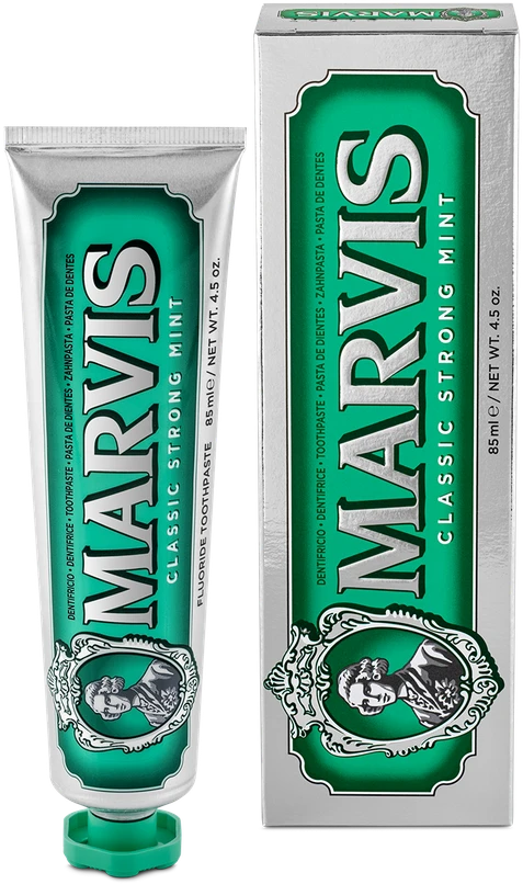 Marvis Classic Strong Mint Klasikinė mėtų skonio dantų pasta, 85 ml
