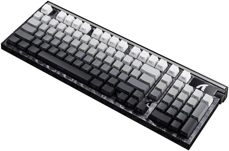 ATTACK SHARK R98 HE Carbon Fiber Moonlight Night laidinė klaviatūra su Rapid Trigger ir Magnetic Switch jungikliais, C01 Ultra RGB Coiled Cable laidu (2026-10-08 10:30:48)
