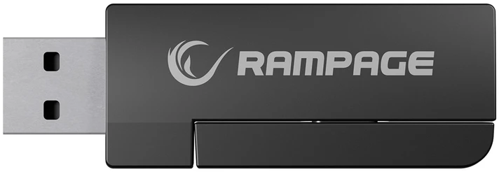 Ausinės su mikrofonu Rampage RETSU Juodos/Pilkos Belaidės 2.4G Bluetooth