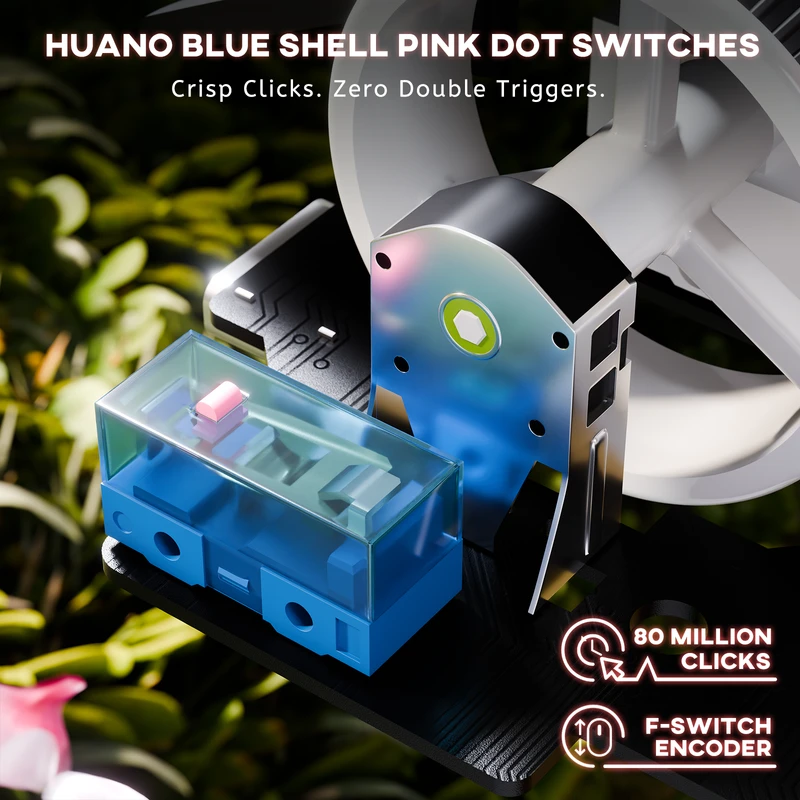Belaidė žaidimų pelė Attack Shark G3 Pro Juodas
