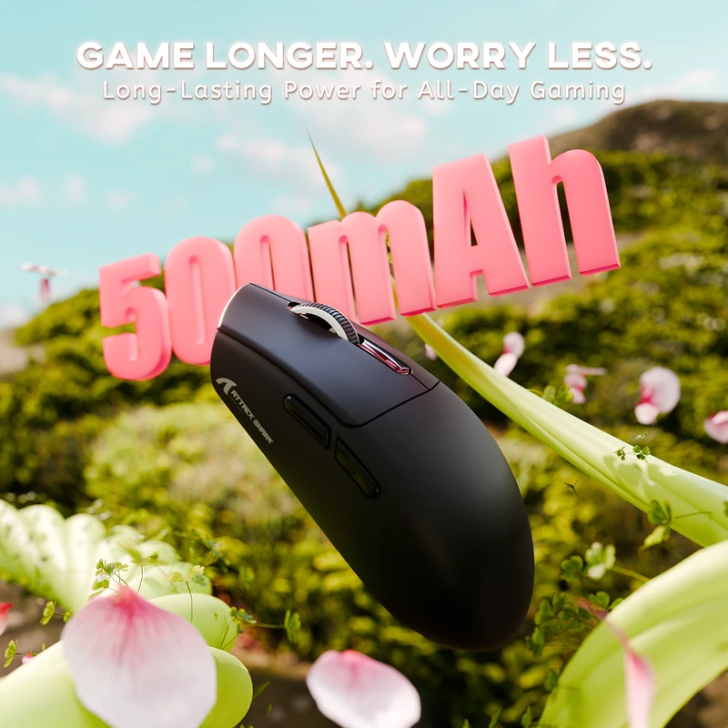 Belaidė žaidimų pelė Attack Shark G3 Pro Juodas