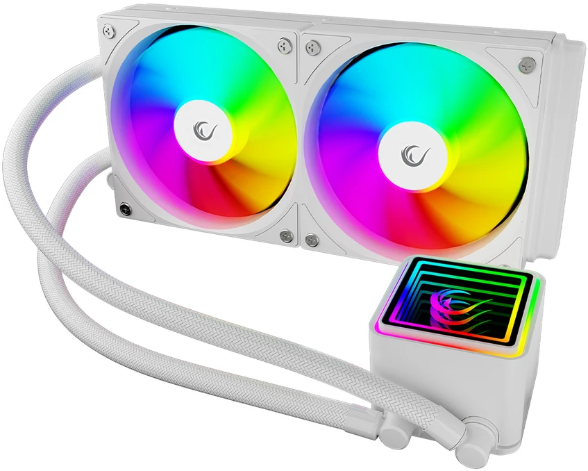 CPU AUŠINTUVAS RAMPAGE INFINITE V240 Baltas ARGB LGA1700/1851/AM5 240mm Liquid Cooler
