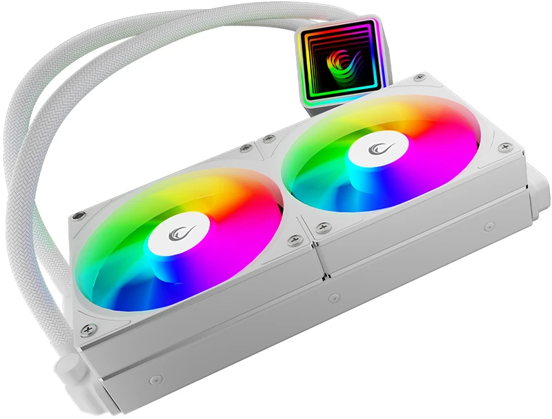 CPU AUŠINTUVAS RAMPAGE INFINITE V240 Baltas ARGB LGA1700/1851/AM5 240mm Liquid Cooler