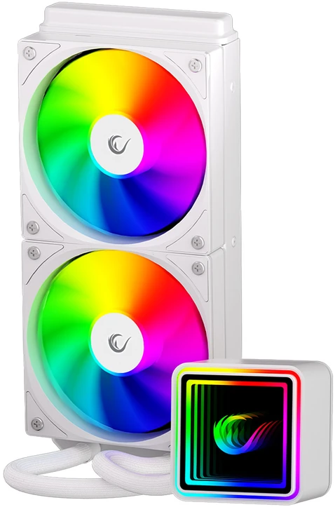 CPU AUŠINTUVAS RAMPAGE INFINITE V240 Baltas ARGB LGA1700/1851/AM5 240mm Liquid Cooler