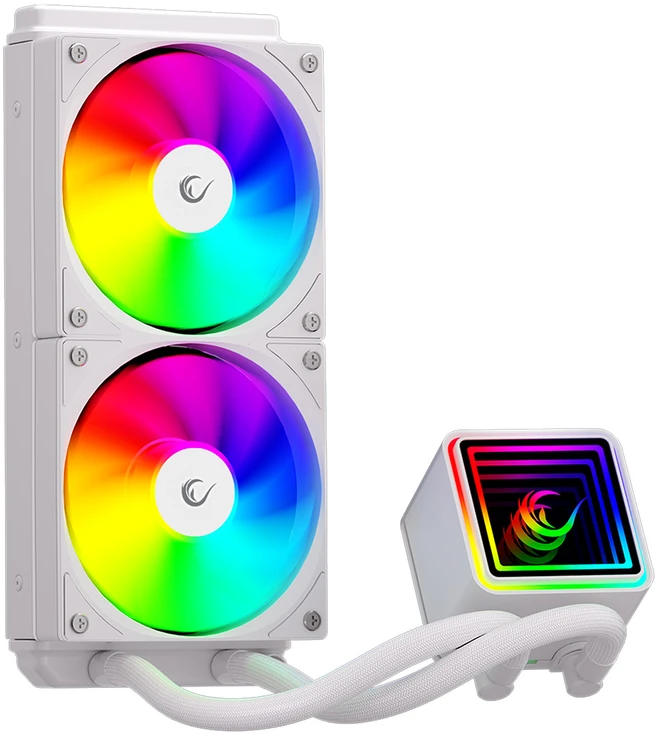 CPU AUŠINTUVAS RAMPAGE INFINITE V240 Baltas ARGB LGA1700/1851/AM5 240mm Liquid Cooler