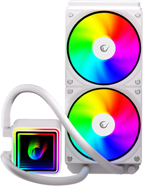 CPU AUŠINTUVAS RAMPAGE INFINITE V240 Baltas ARGB LGA1700/1851/AM5 240mm Liquid Cooler