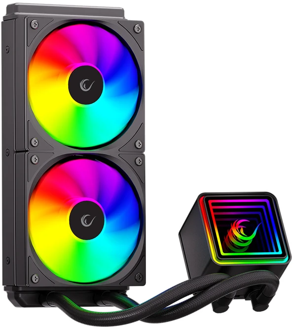 CPU AUŠINTUVAS RAMPAGE INFINITE V240 Juodas ARGB LGA1700/1851/AM5 240mm Liquid Cooler