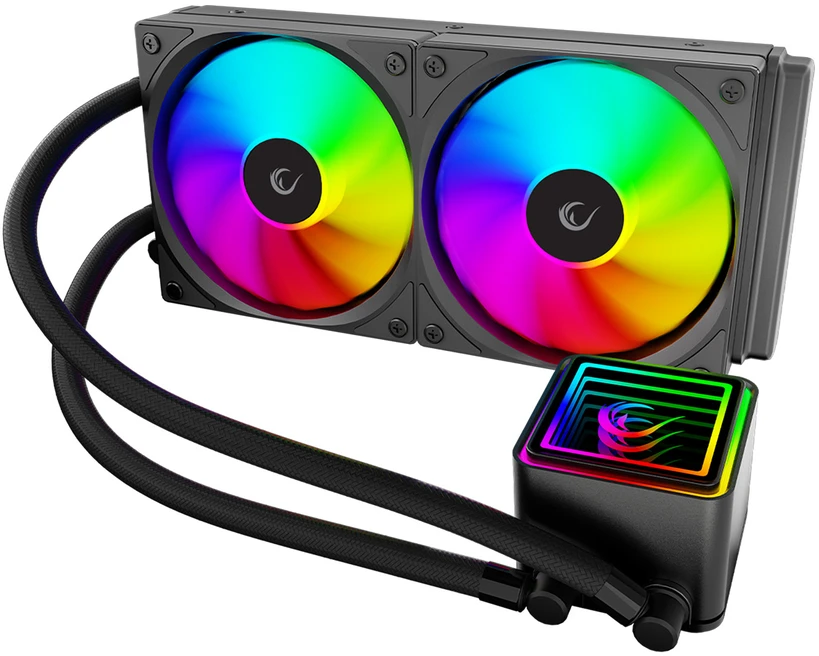 CPU AUŠINTUVAS RAMPAGE INFINITE V240 Juodas ARGB LGA1700/1851/AM5 240mm Liquid Cooler