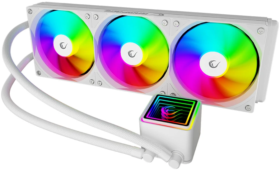 CPU AUŠINTUVAS RAMPAGE INFINITE V360 Baltas ARGB LGA1700/1851/AM5 360mm Liquid Cooler