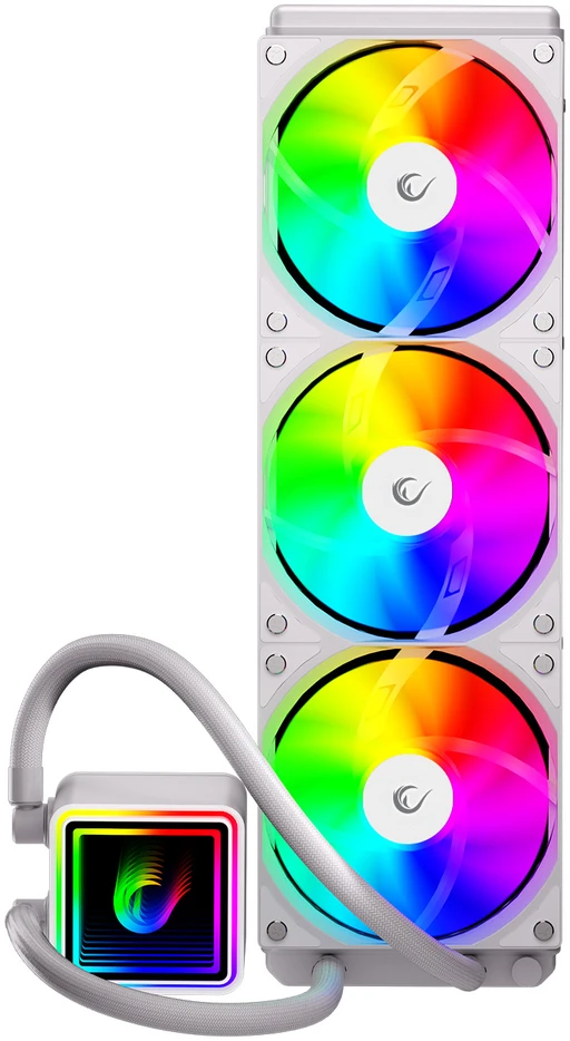 CPU AUŠINTUVAS RAMPAGE INFINITE V360 Baltas ARGB LGA1700/1851/AM5 360mm Liquid Cooler