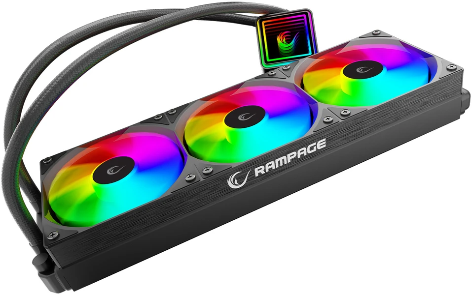 CPU AUŠINTUVAS RAMPAGE INFINITE V360 Juodas ARGB LGA1700/1851/AM5 360mm Liquid Cooler