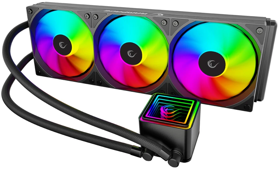 CPU AUŠINTUVAS RAMPAGE INFINITE V360 Juodas ARGB LGA1700/1851/AM5 360mm Liquid Cooler