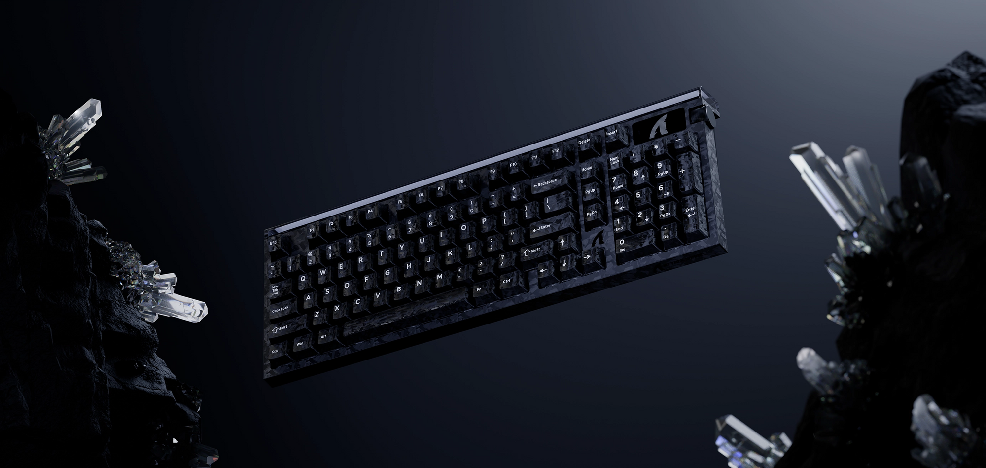 ATTACK SHARK R98 HE Carbon Fiber Neon Žalias laidinė klaviatūra su Rapid Trigger ir Magnetic Switch jungikliais, C01 Ultra RGB Coiled Cable laidu aprašymas - Prekės nuotrauka