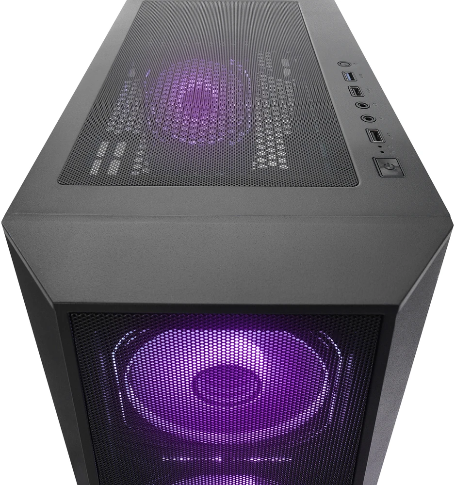 Kompiuterio korpusas Rampage Glare Mesh su 650W maitinimo šaltiniu 80+. 4x12cm ARGB aušintuvais. magnetinis grūdintas stiklas. ATX Mid-t