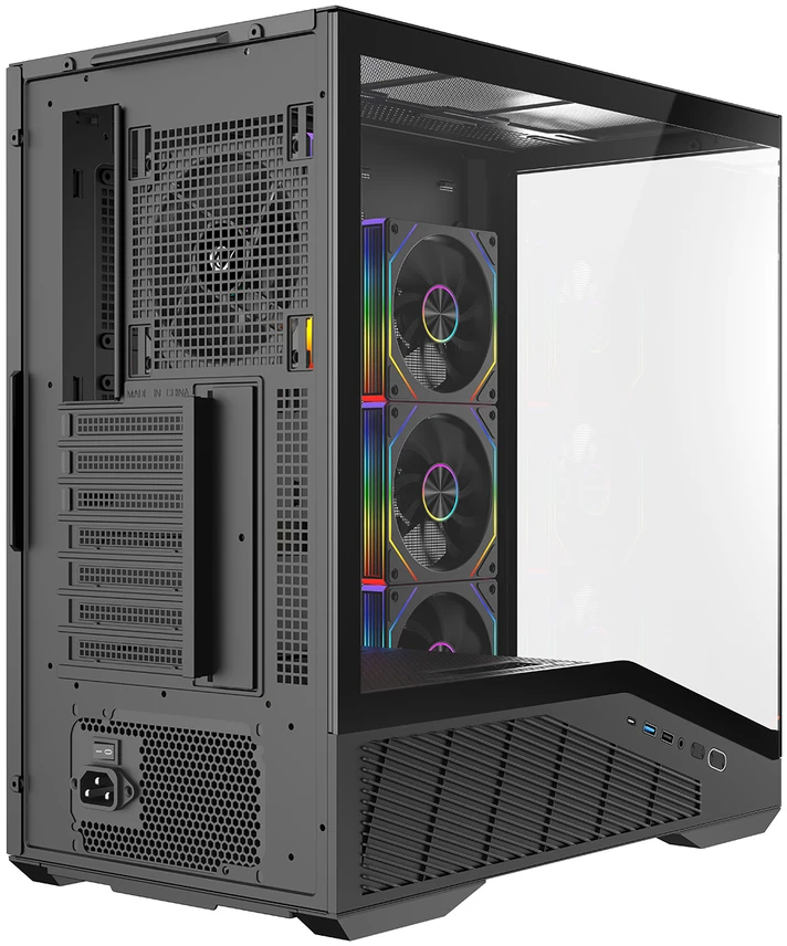 Kompiuterio korpusas Rampage REAPER 750W 80 Plus Bronze 4x12cm ARGB Fan ATX Juodas