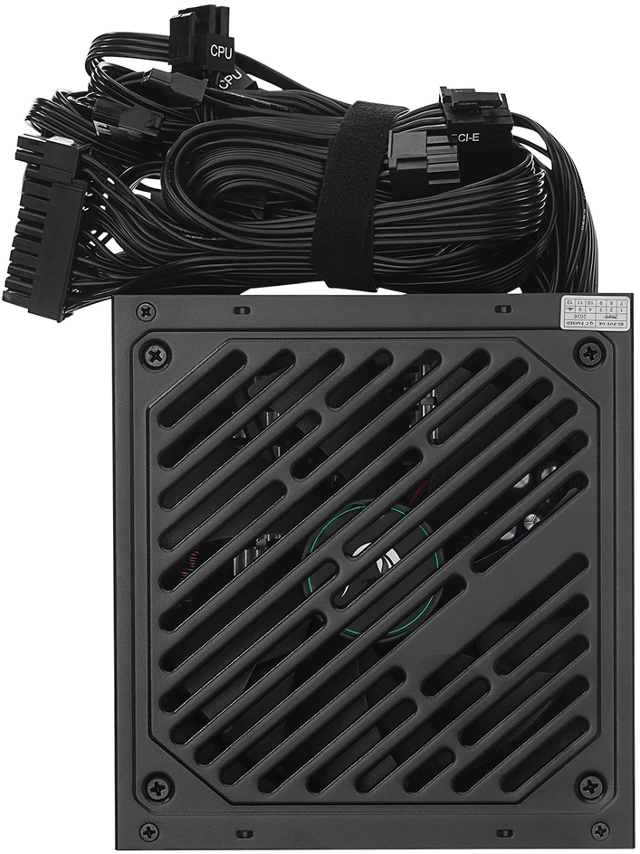 Maitinimo šaltinis RAMPAGE RMP-650-80PB 650W 80Plus Standard 12cm Fan Active PFC