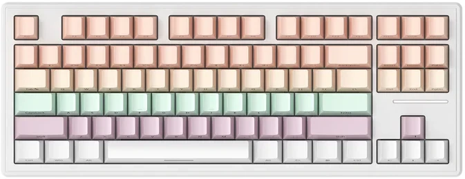 Mechaninė žaidimų klaviatūra Attack Shark M87 Rožinė Gradien 75% RGB