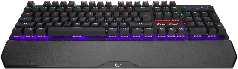 Klaviatūra žaidimams Rampage Umbra KB-R86 Kaicheng Mėlyna su laidu mechaninė su pašvietimu juoda