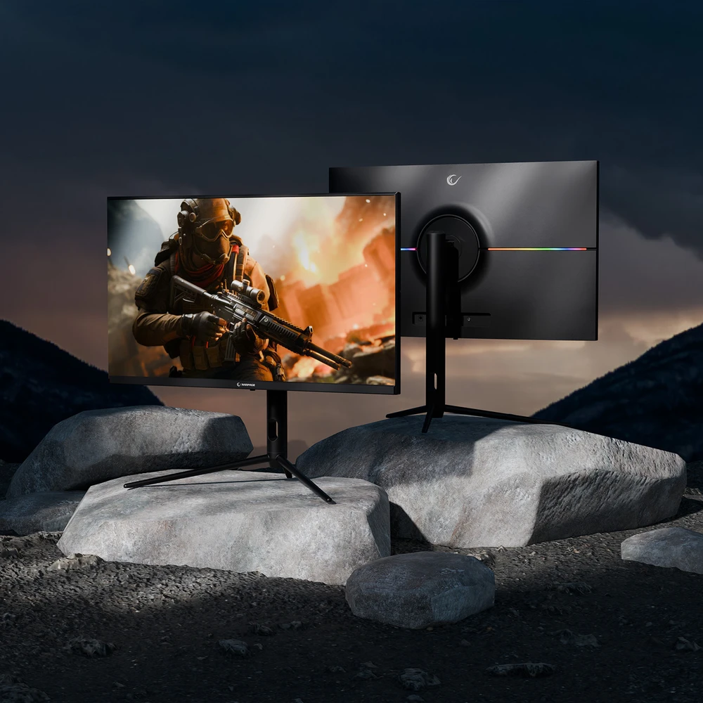 Monitorius Rampage GLACIER GL27R200Q 27'' 200Hz 1ms IPS QHD 2K AdaptiveSync RGB Pivot