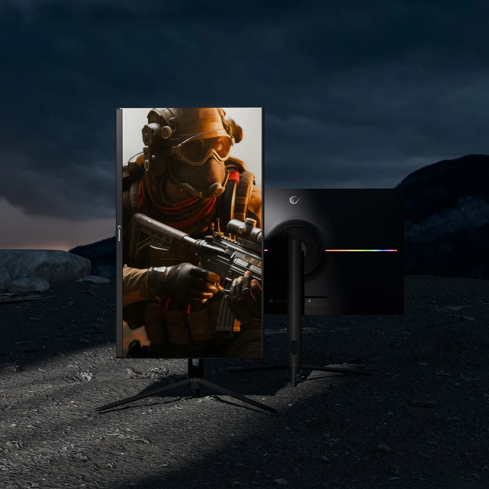 Monitorius Rampage GLACIER GL27R200Q 27'' 200Hz 1ms IPS QHD 2K AdaptiveSync RGB Pivot
