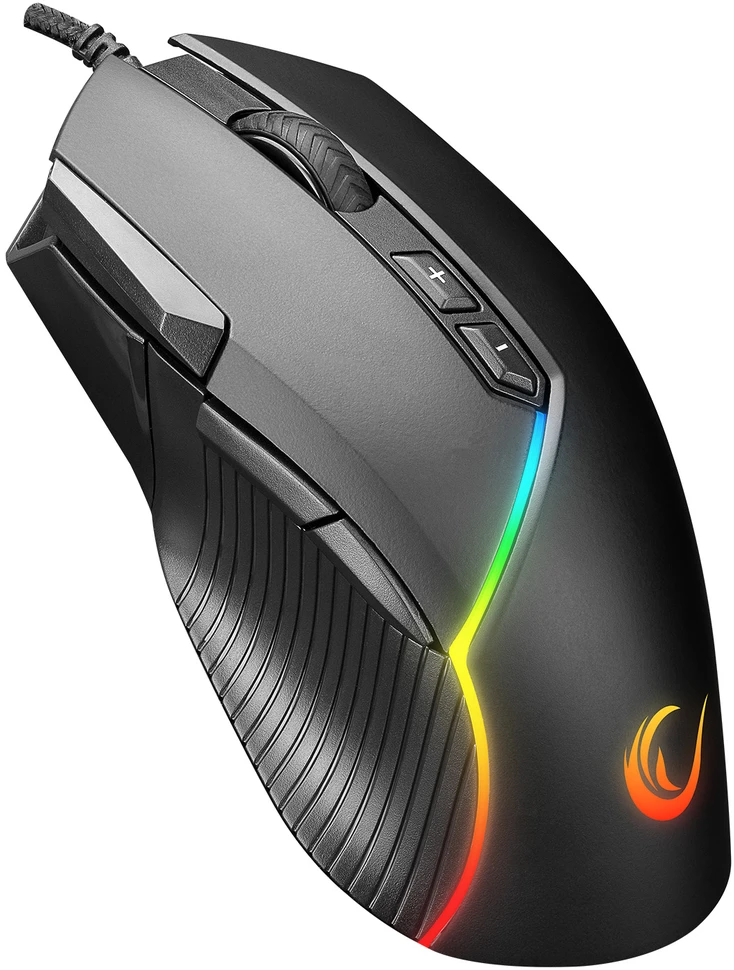 Pelė žaidimams Rampage SMX-G39 Comfort USB 8D+ Extra Shot Button 7200dpi. RGB LED. programuojama