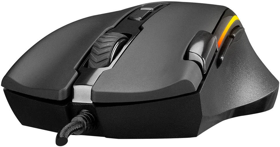 Pelė žaidimams Rampage SMX-G72 GREEDY. 8 klavišai. dvigubo paspaudimo ratukas. RGB apšvietimas. makro programuojama
