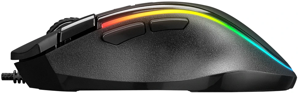 Pelė žaidimams Rampage SMX-G72 GREEDY. 8 klavišai. dvigubo paspaudimo ratukas. RGB apšvietimas. makro programuojama