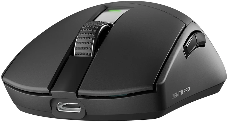 Pelė žaidimams RAMPAGE ZENITH PRO 4K Bluetooth+ USB + 2.4Ghz. PAW3395. NORDIC 52833 MCU. juoda