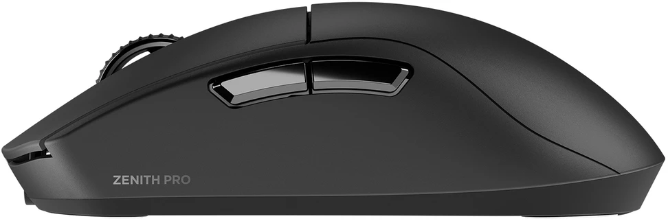 Pelė žaidimams RAMPAGE ZENITH PRO 4K Bluetooth+ USB + 2.4Ghz. PAW3395. NORDIC 52833 MCU. juoda