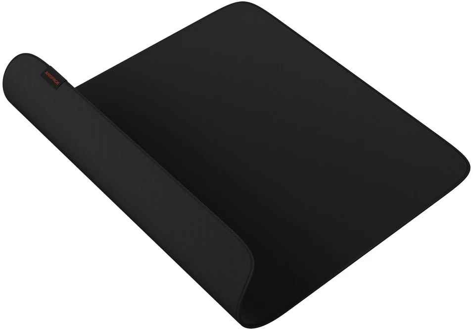 Žaidimų pelės kilimėlis RAMPAGE PULSAR PRO L 450x400x4mm iš neutralaus audinio, juodas