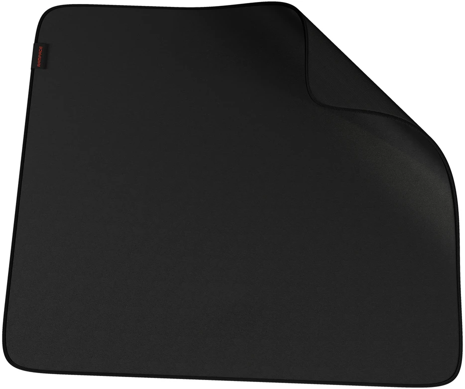 Žaidimų pelės kilimėlis RAMPAGE PULSAR PRO L 450x400x4mm iš neutralaus audinio, juodas