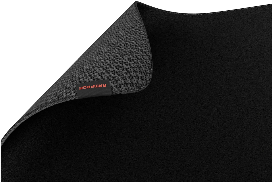 Žaidimų pelės kilimėlis RAMPAGE PULSAR PRO XXL 900x400x4mm iš neutralaus audinio juodas